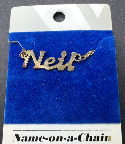 Profoundly 70s Name-on-a-Chain Necklace - 11 Lovely Mens Names