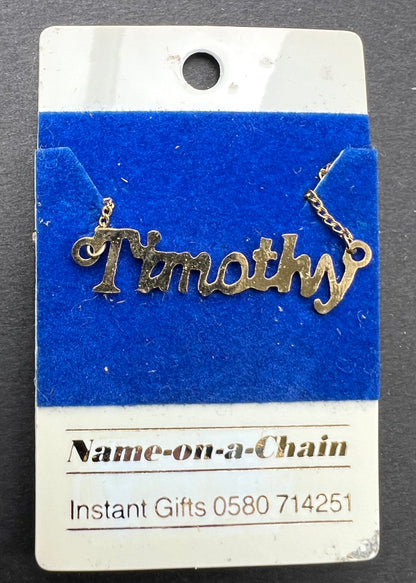 Profoundly 70s Name-on-a-Chain Necklace - 11 Lovely Mens Names