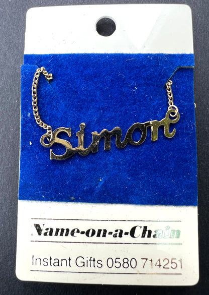 Profoundly 70s Name-on-a-Chain Necklace - 11 Lovely Mens Names