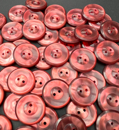 50 Glowing Plum Vintage Lucite 2.5cm Buttons