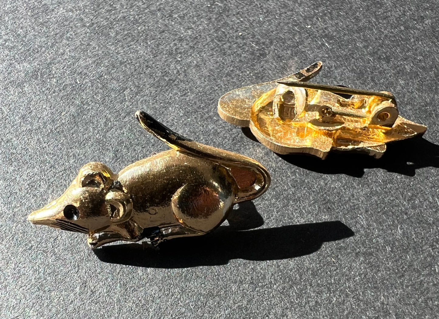 Tiny Tin 1940s Animal Brooches