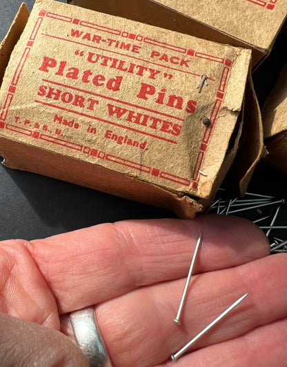 4 Damaged Boxes of WAR-TIME "UTILITY" Plated Pins