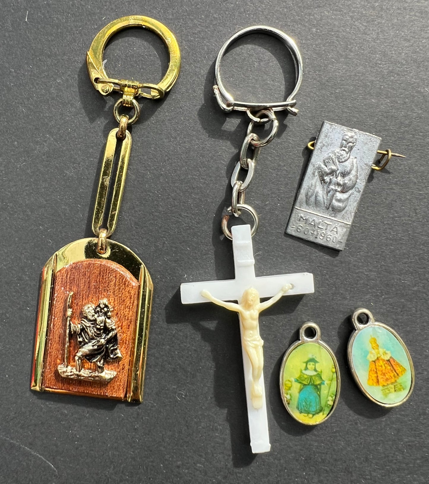 10 Pieces of vintage Catholic Kitsch
