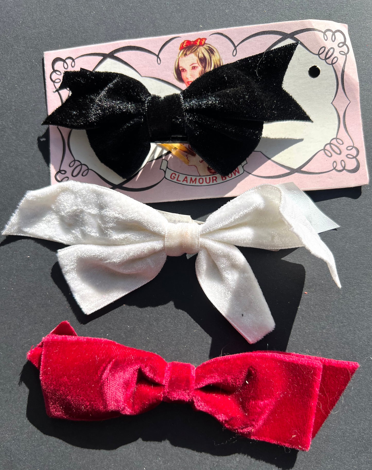 Job Lot of 7 Vintage Hair Bows