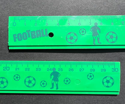 1980s FOOTBALL 30cm Ruler