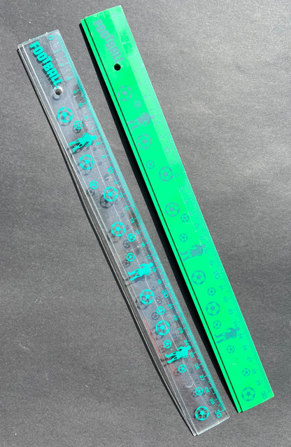 1980s FOOTBALL 30cm Ruler