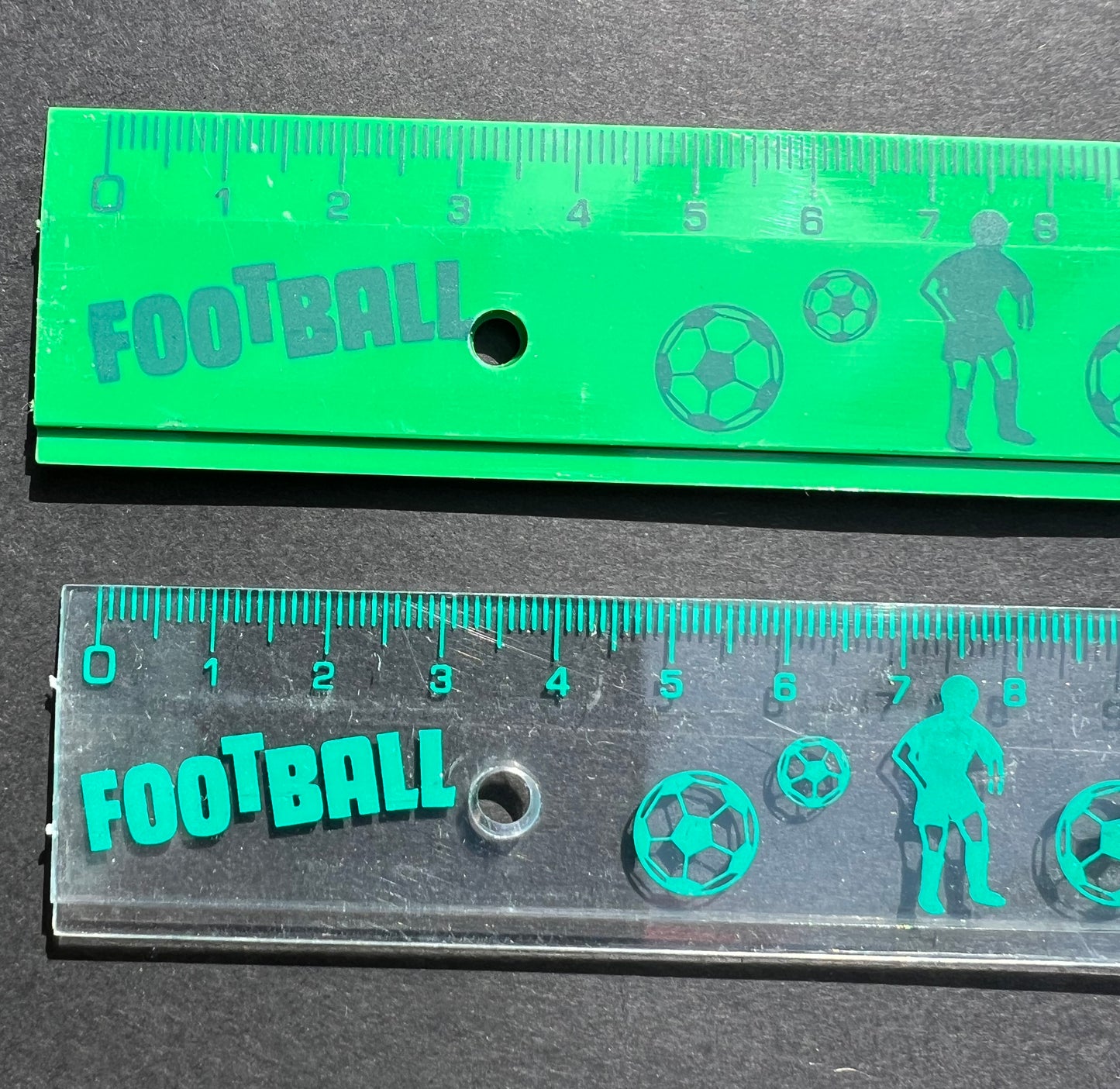 1980s FOOTBALL 30cm Ruler