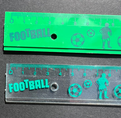 1980s FOOTBALL 30cm Ruler