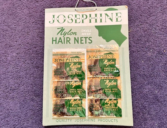 Vintage shop Display of JOSEPHINE Hair Nets.
