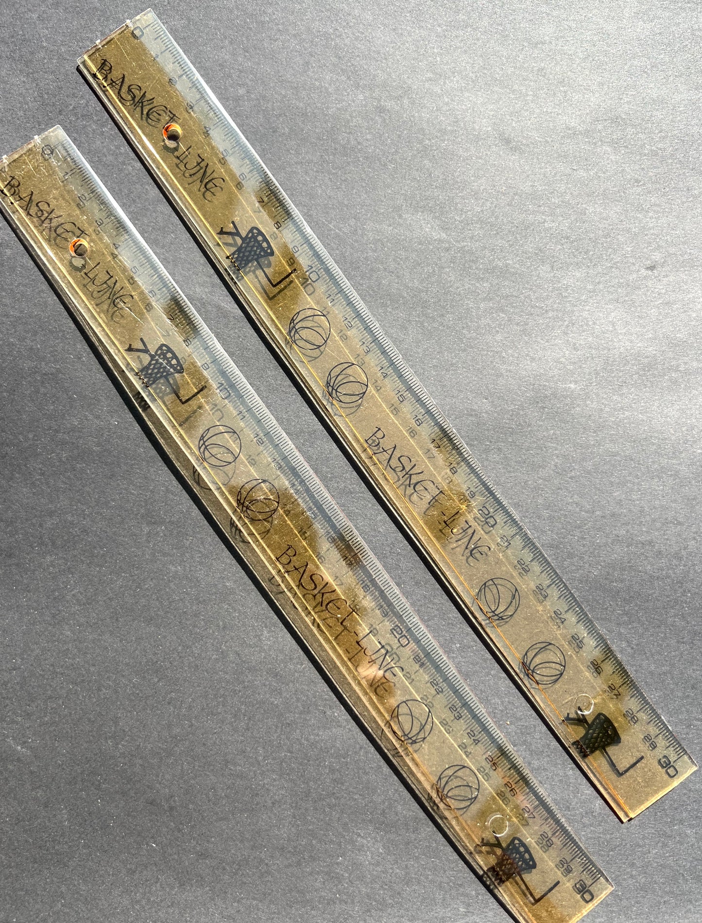 1980s Basketball 30cm Ruler