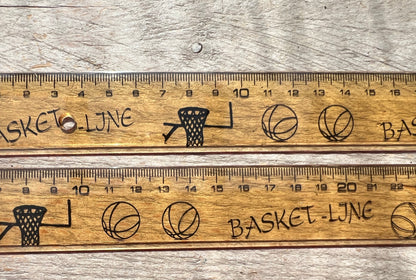 1980s Basketball 30cm Ruler