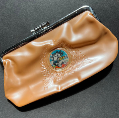 Wonderfully Kitsch Vintage Purse Featuring a Lenticular Fiddle Playing Cat