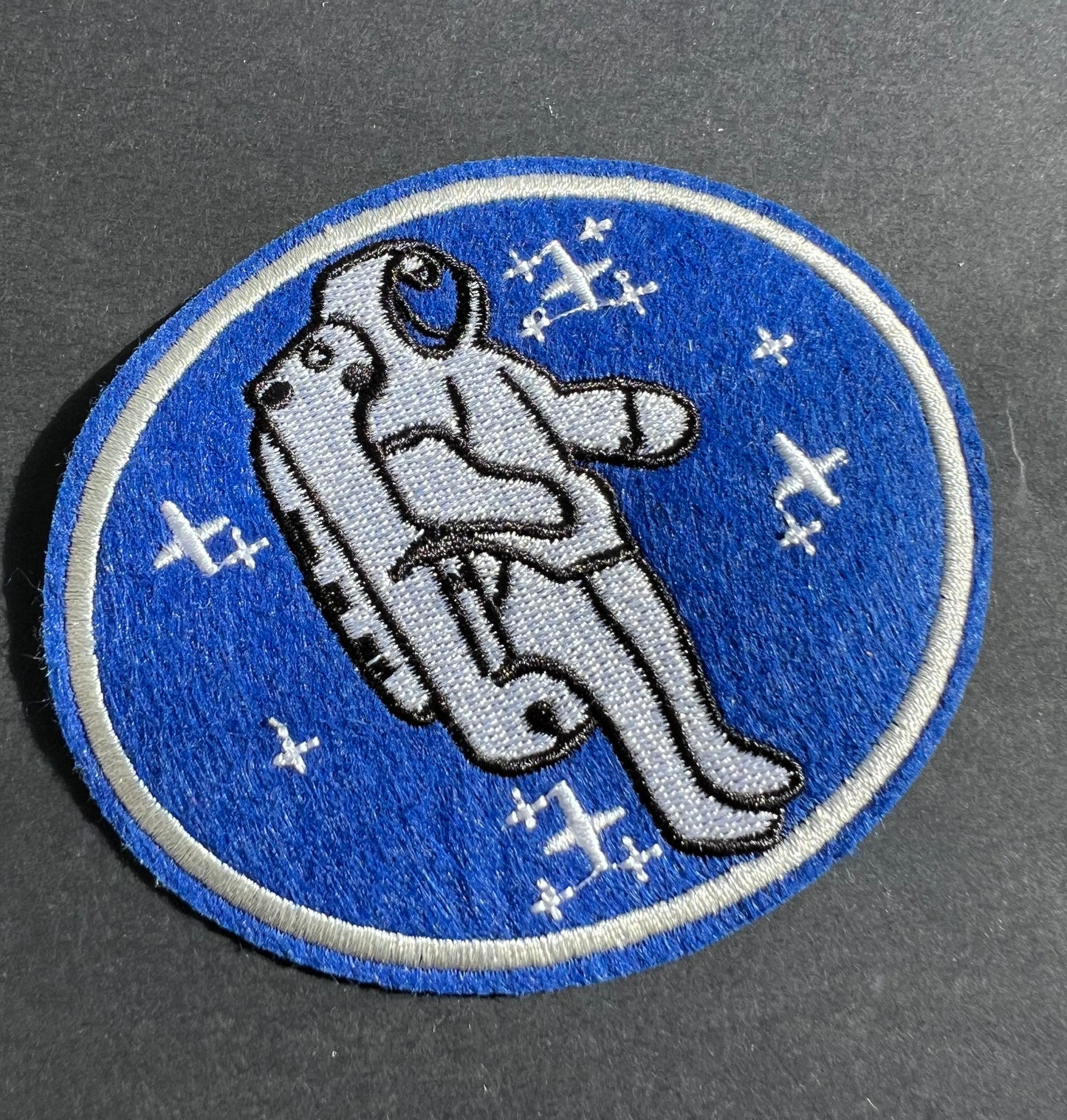 A BIG, 10cm wide,  Spaceman Iron-on Patch