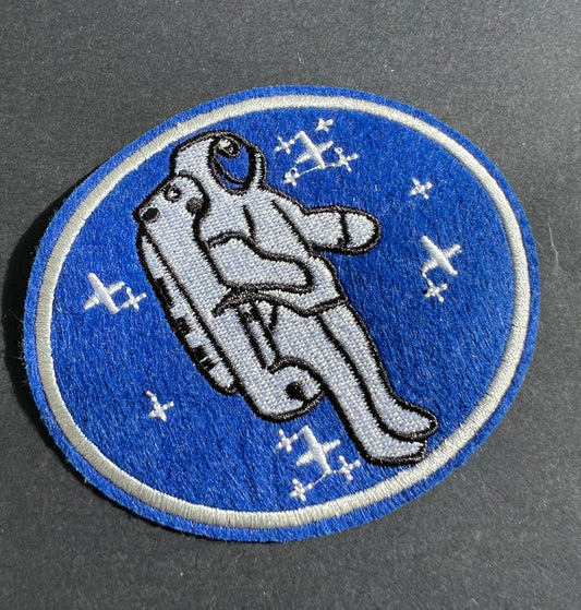 A BIG, 10cm wide,  Spaceman Iron-on Patch