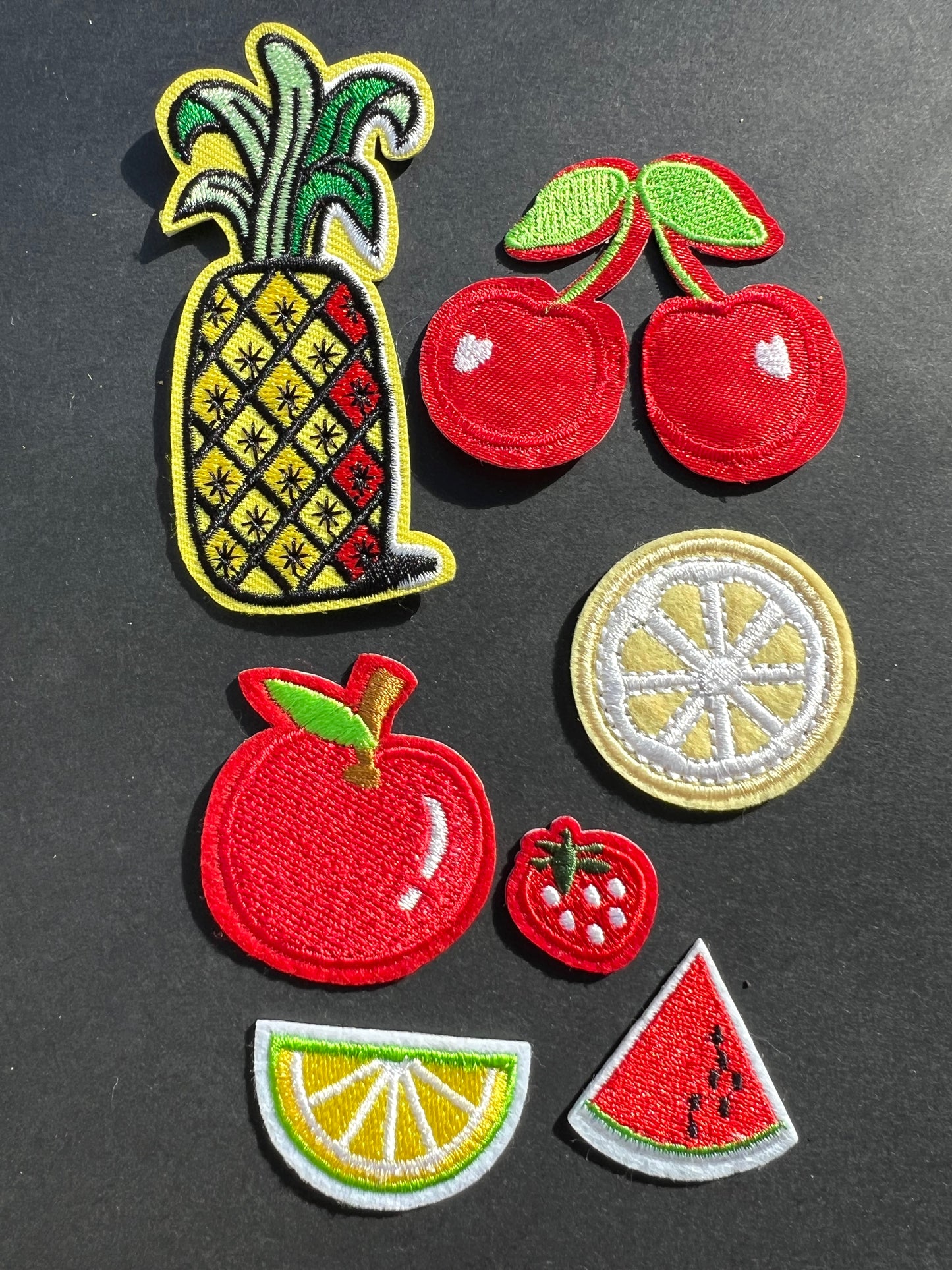 Job Lot of 7 Fruity Iron-On Appliques / Patches (11)