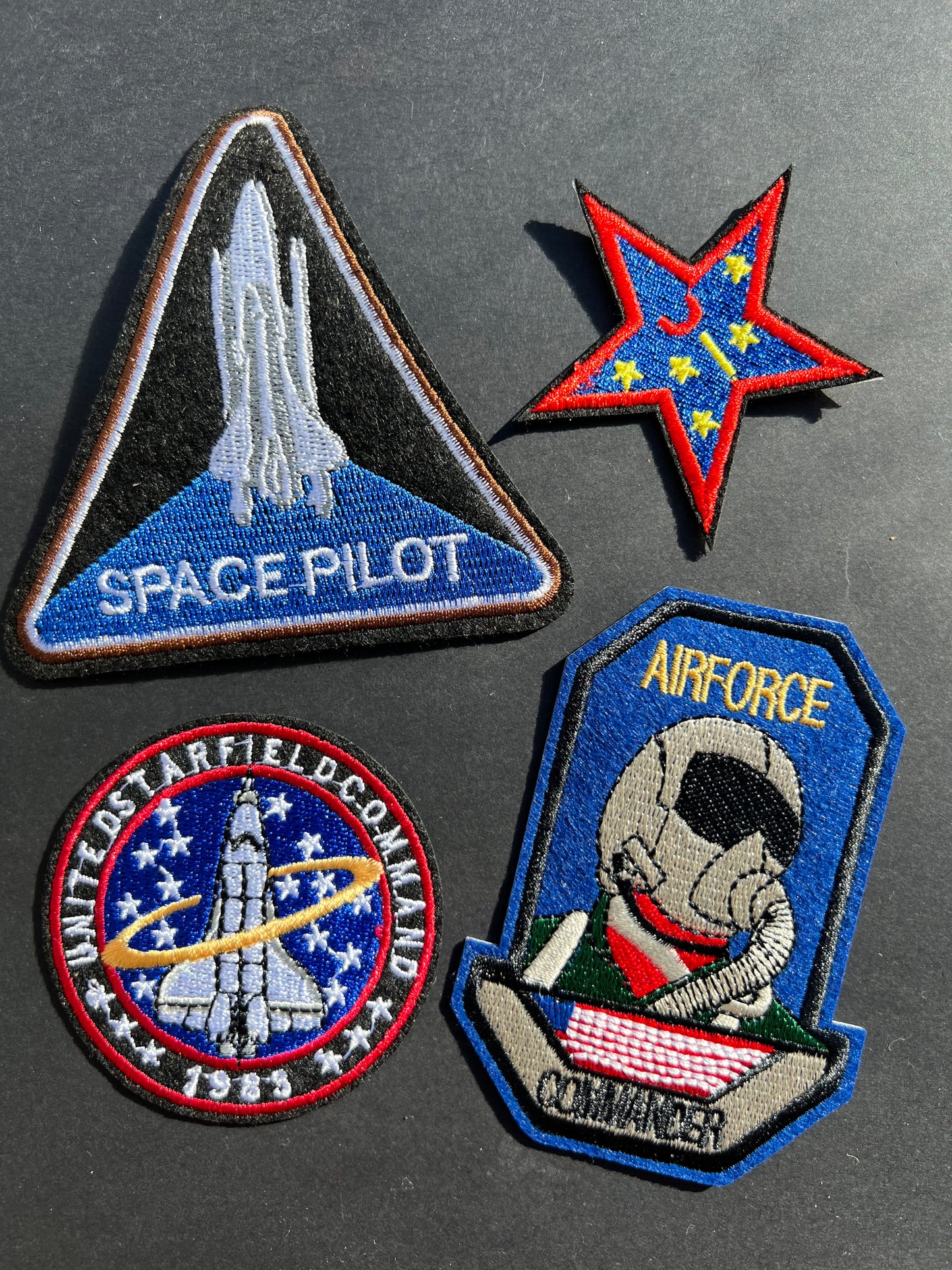 4 Assorted Space BIG Iron-On Appliques / Patches (17)