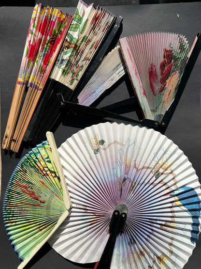 6 Vintage Fold Up Fans To Repair