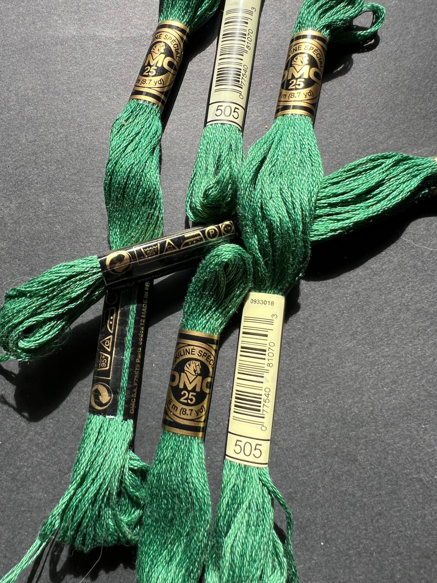 8m of  DMC 100% Cotton  Green Embroidery Thread - Choice of 7 Greens
