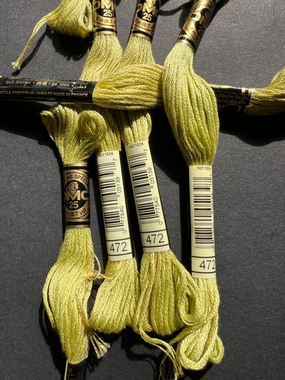 8m of  DMC 100% Cotton  Green Embroidery Thread - Choice of 7 Greens