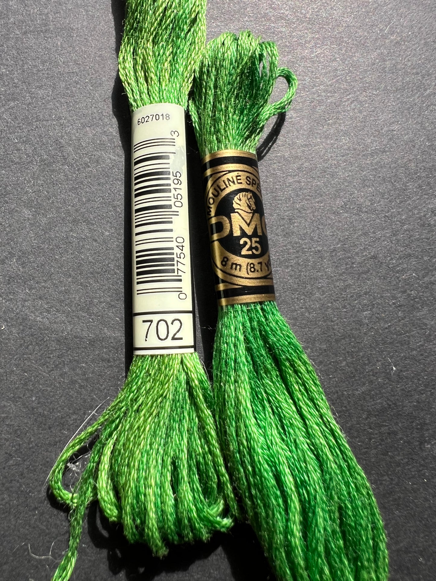 8m of  DMC 100% Cotton  Green Embroidery Thread - Choice of 7 Greens