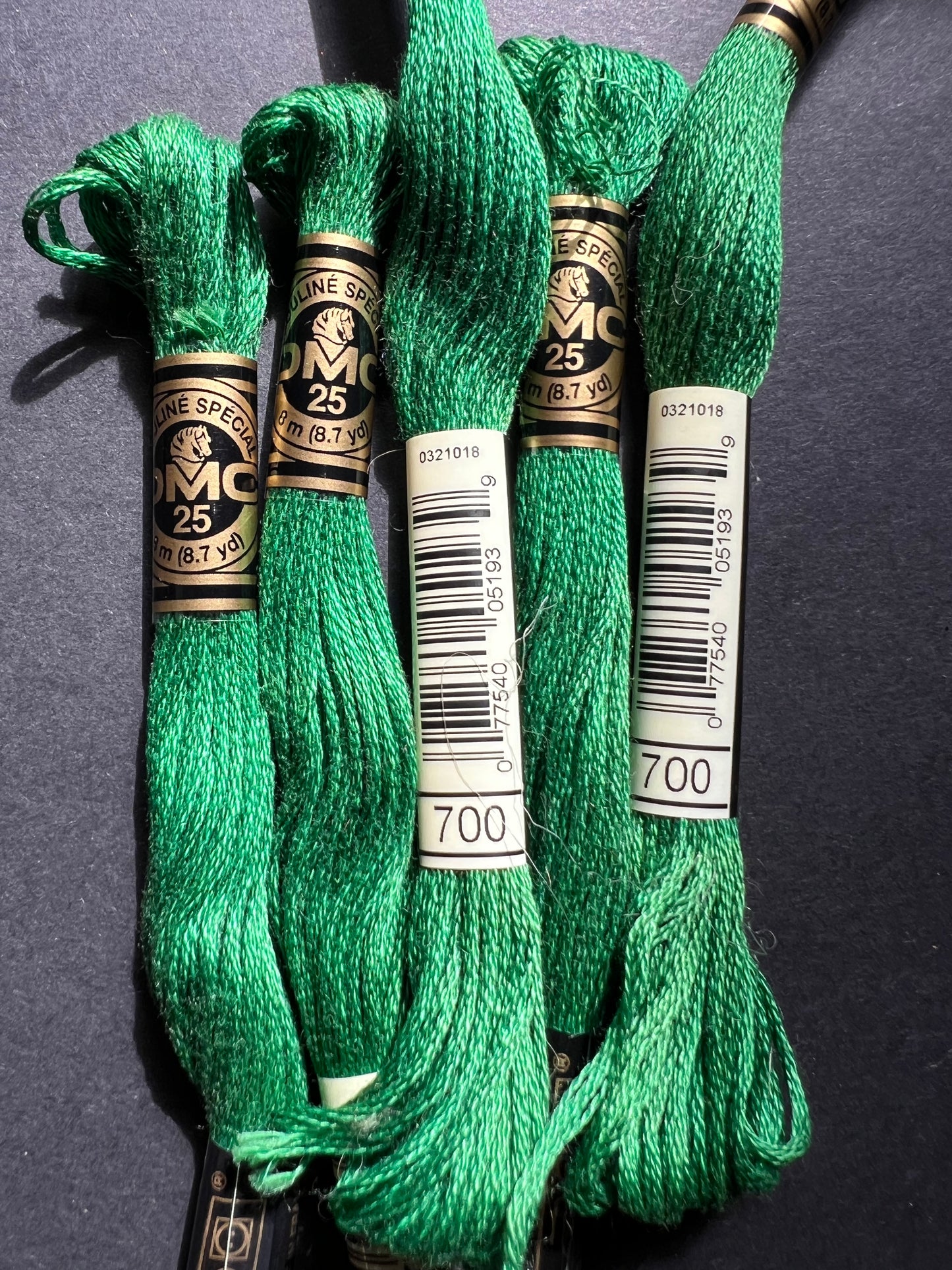 8m of  DMC 100% Cotton  Green Embroidery Thread - Choice of 7 Greens