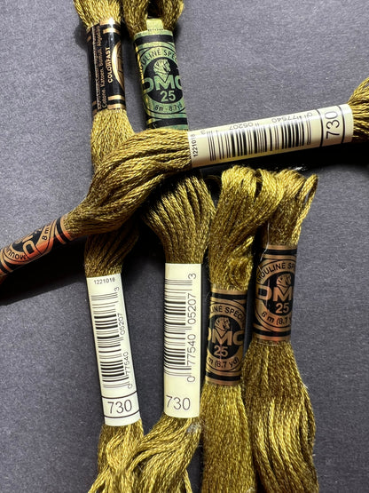 8m of  DMC 100% Cotton Embroidery Thread - Choice of 7 Greens and Blues