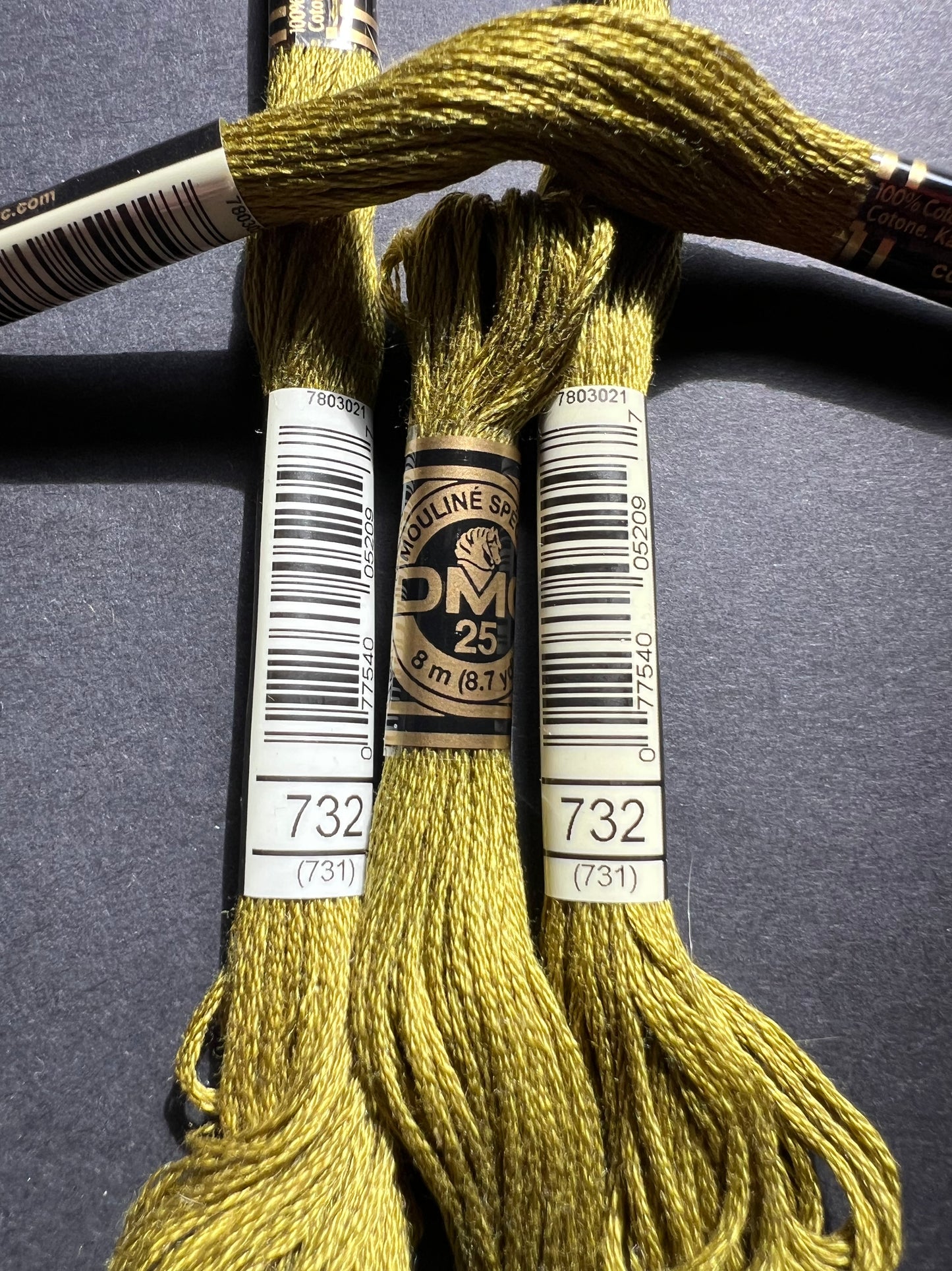 8m of  DMC 100% Cotton Embroidery Thread - Choice of 7 Greens and Blues