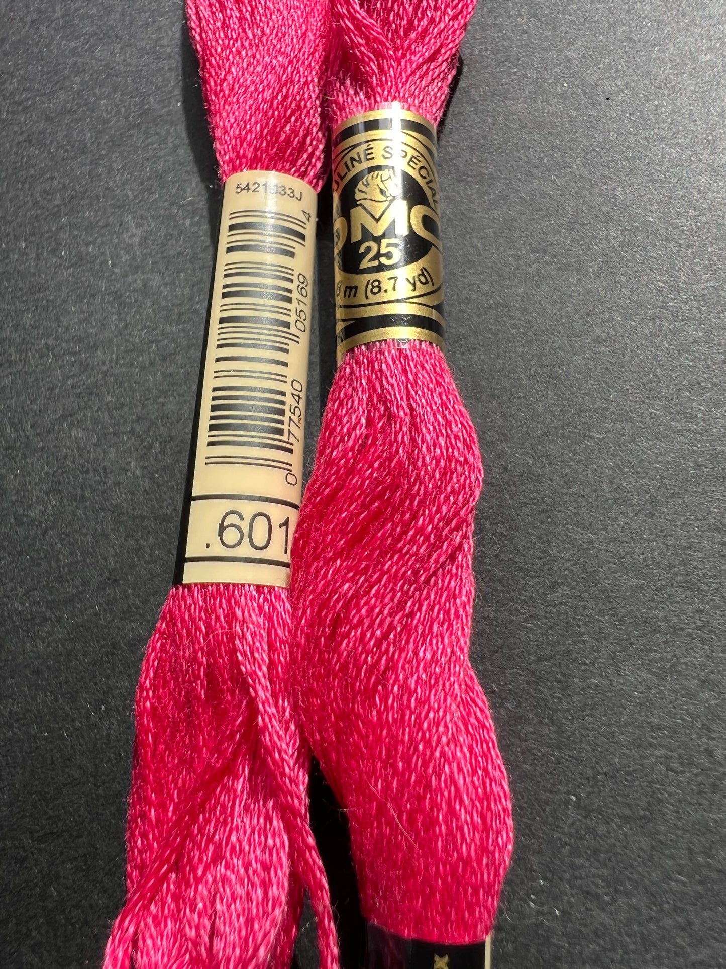8m of DMC 100% Cotton Embroidery Thread - Choice of 8 Pinks & Oranges
