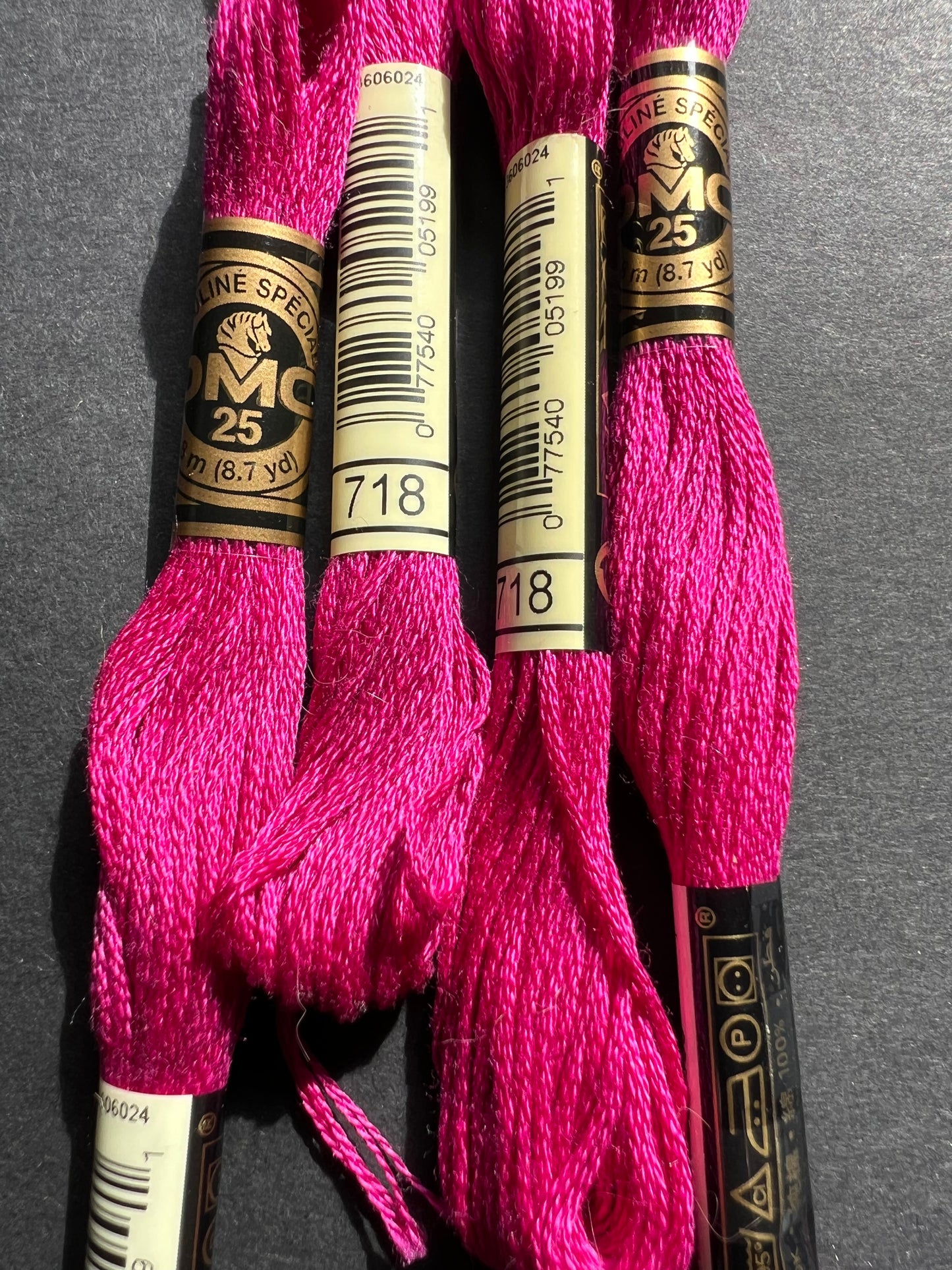 8m of DMC 100% Cotton Embroidery Thread - Choice of 8 Pinks & Oranges