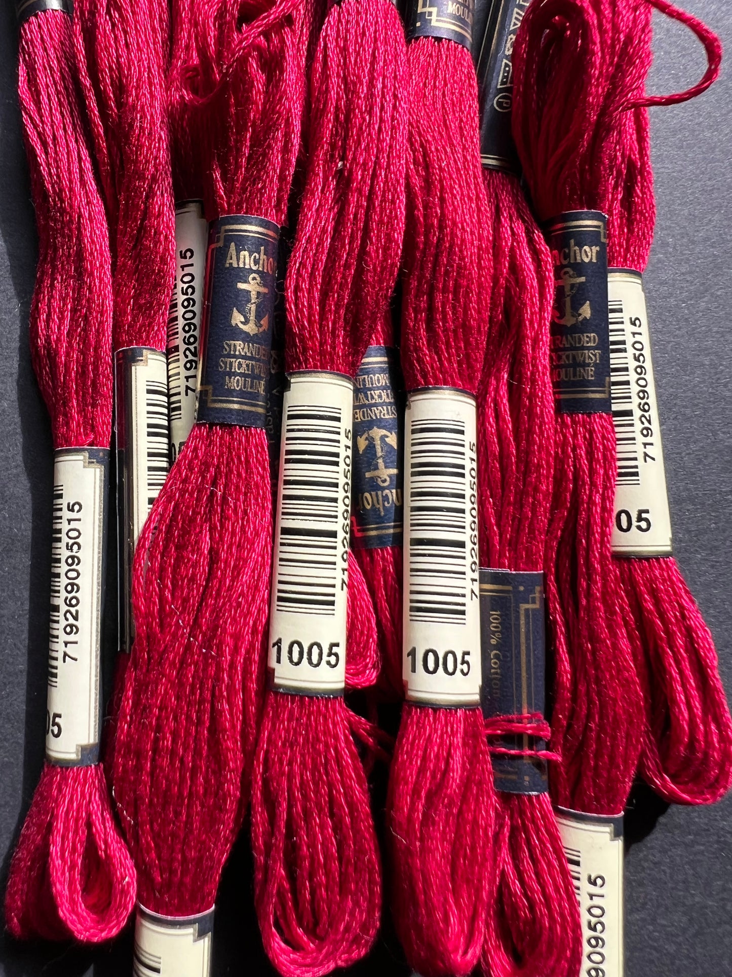 8m of ANCHOR 100% Cotton Embroidery Thread - Choice of 7 Pinks & Reds