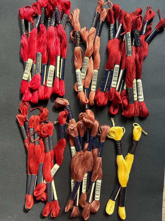 8m of ANCHOR 100% Cotton Embroidery Thread - Choice of 6 Autumnal Colours
