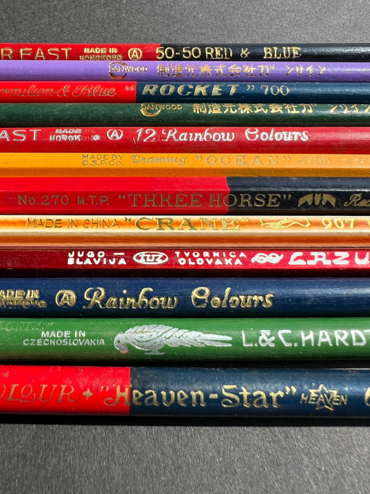 12 Vintage Lead Pencils - All Different