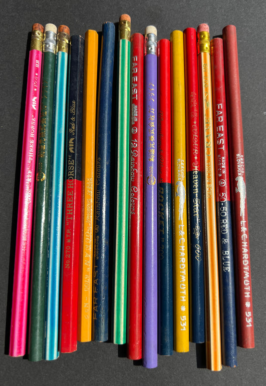 16 Vintage Lead Pencils - All Different