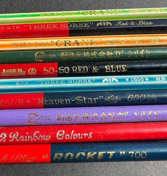10 Vintage Lead Pencils - All Different