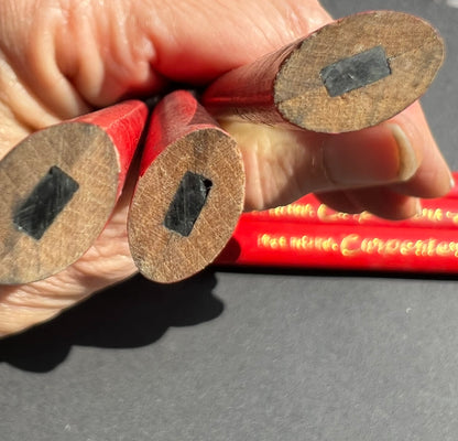 Vintage Elliptical Lead Carpenter Pencil
