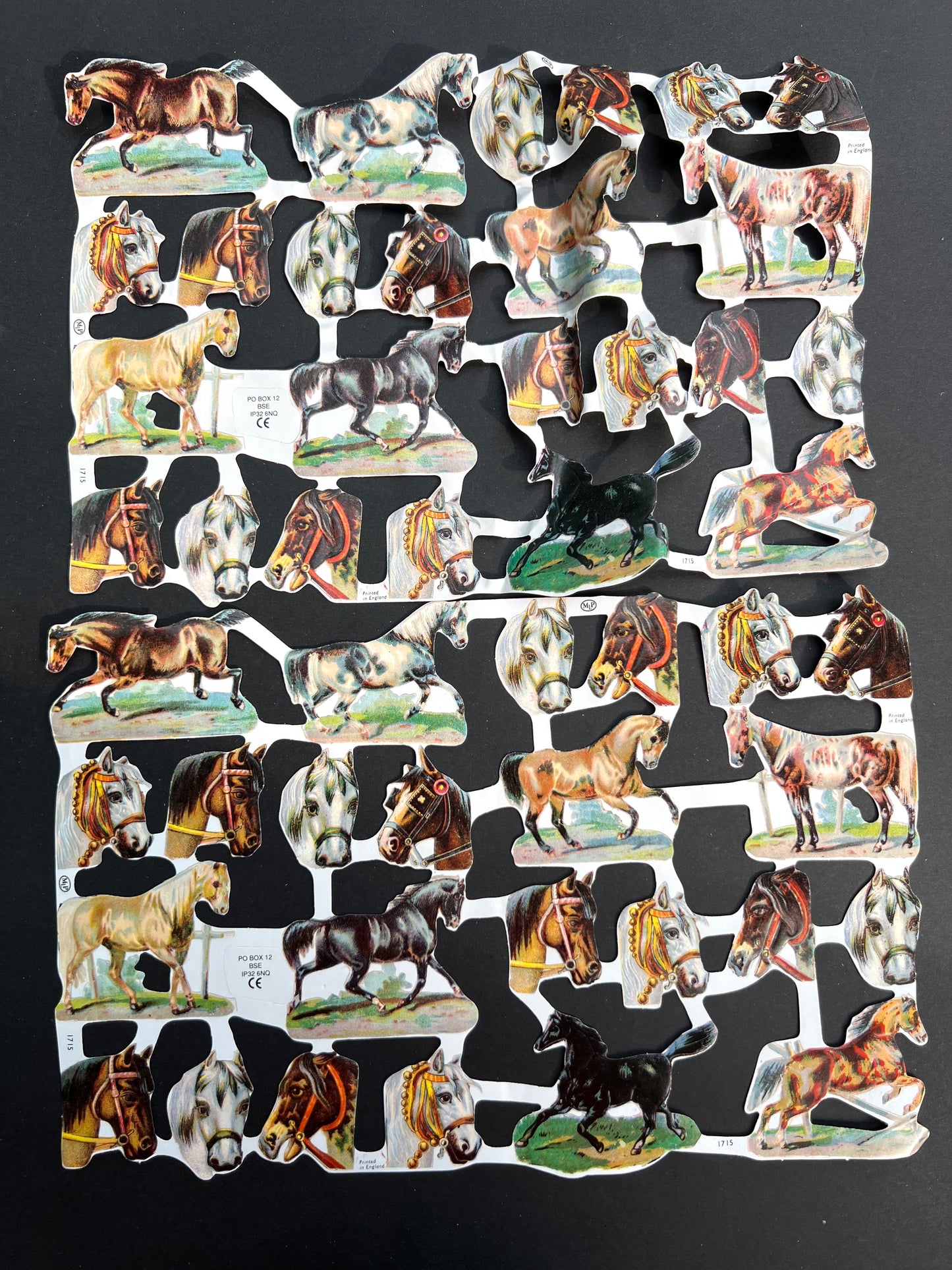 2 Sheets of MLP Horse Scraps