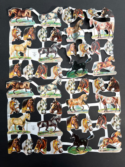 2 Sheets of MLP Horse Scraps