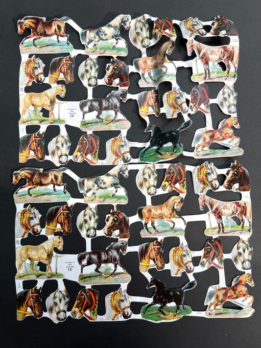 2 Sheets of MLP Horse Scraps