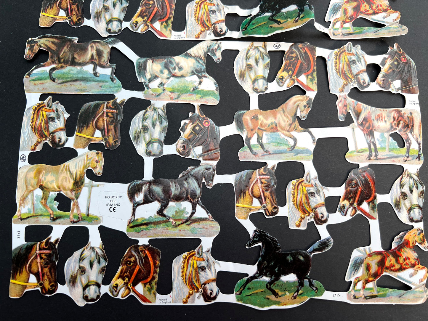 2 Sheets of MLP Horse Scraps