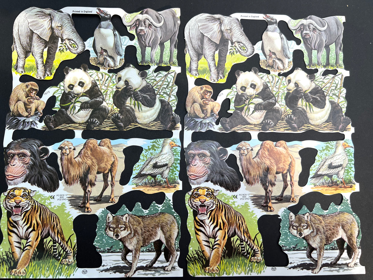 2 Sheets of MLP Animal Scraps