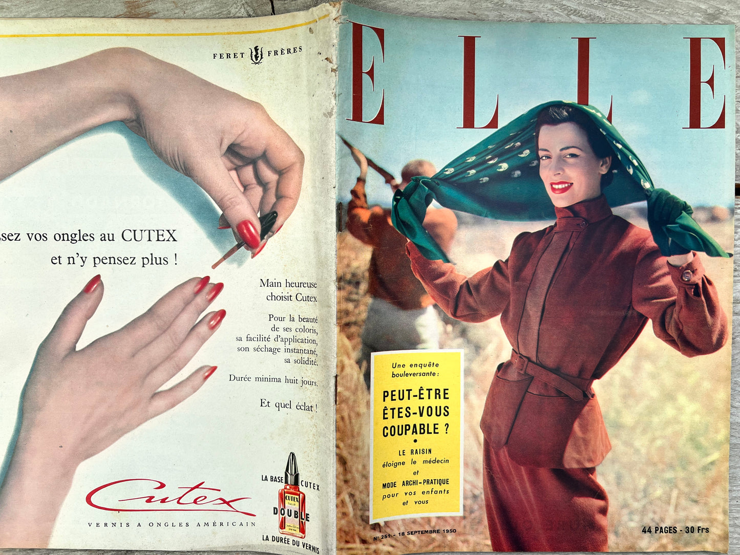 18th September 1950 French ELLE Fashion Magazine