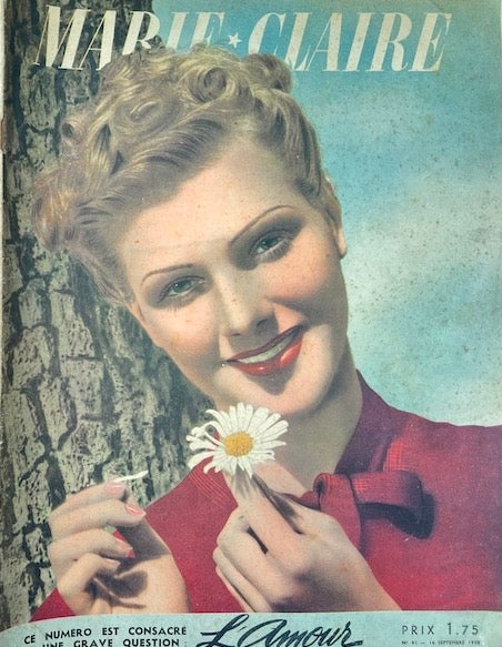Lovely September 1938 Edition of  French MARIE CLAIRE