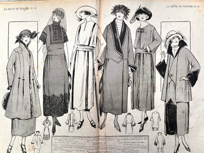 Glorious Hat on the Cover of September 1921 French Fashion Paper La Revue de Madame