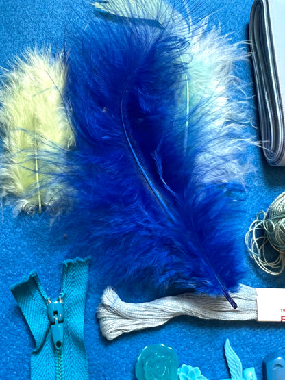Blue Vintage Craft Pack 4