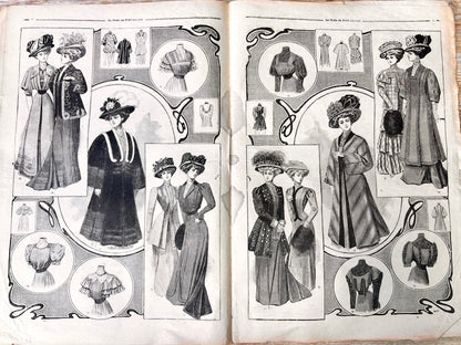 Winter Fashions from 117 Years Ago  3rd November 1907 French Fashion Paper La Mode