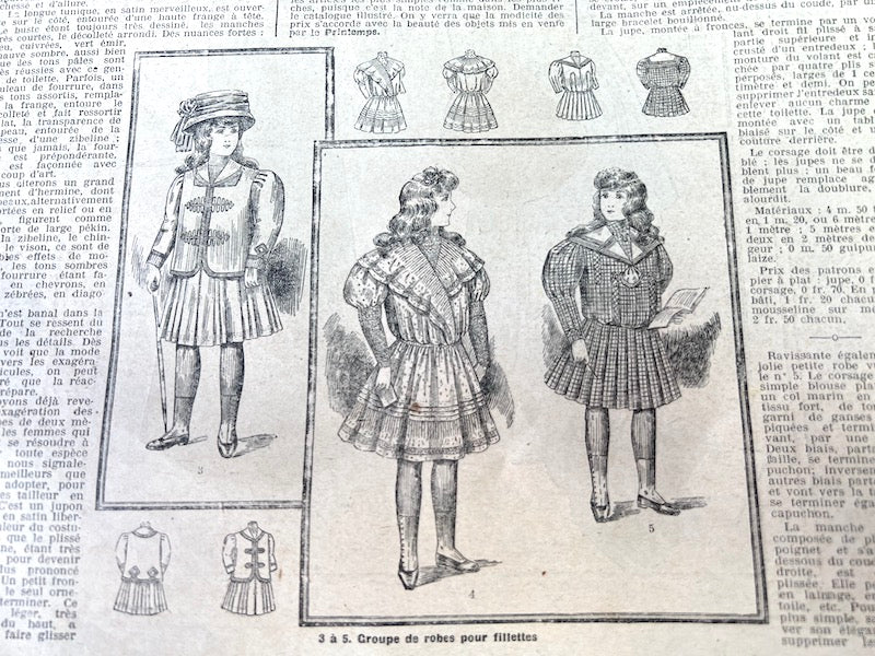 8th November 1908 French Fashion Paper La Mode