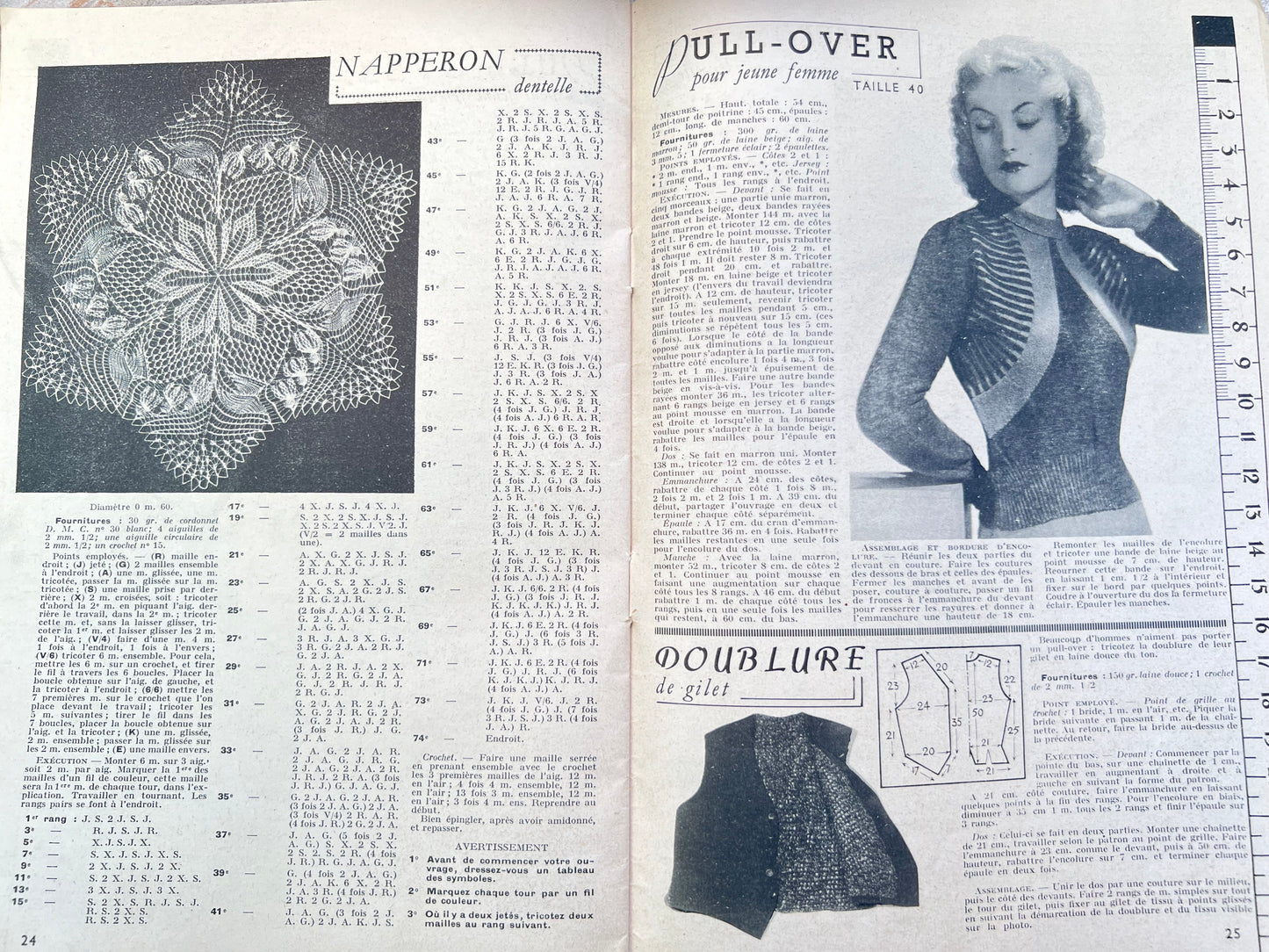 1950 French Knitting Magazine EN TRICOTANT