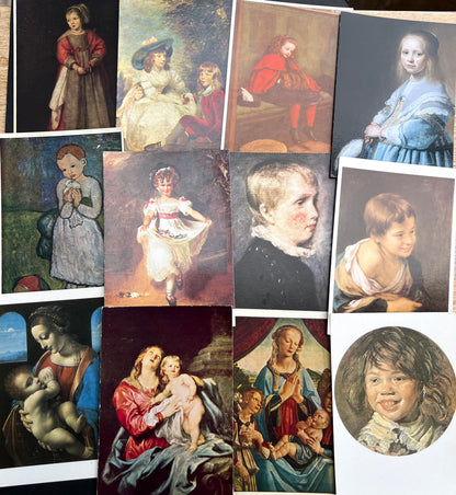12 Art Postcards of Children