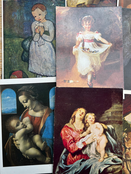12 Art Postcards of Children