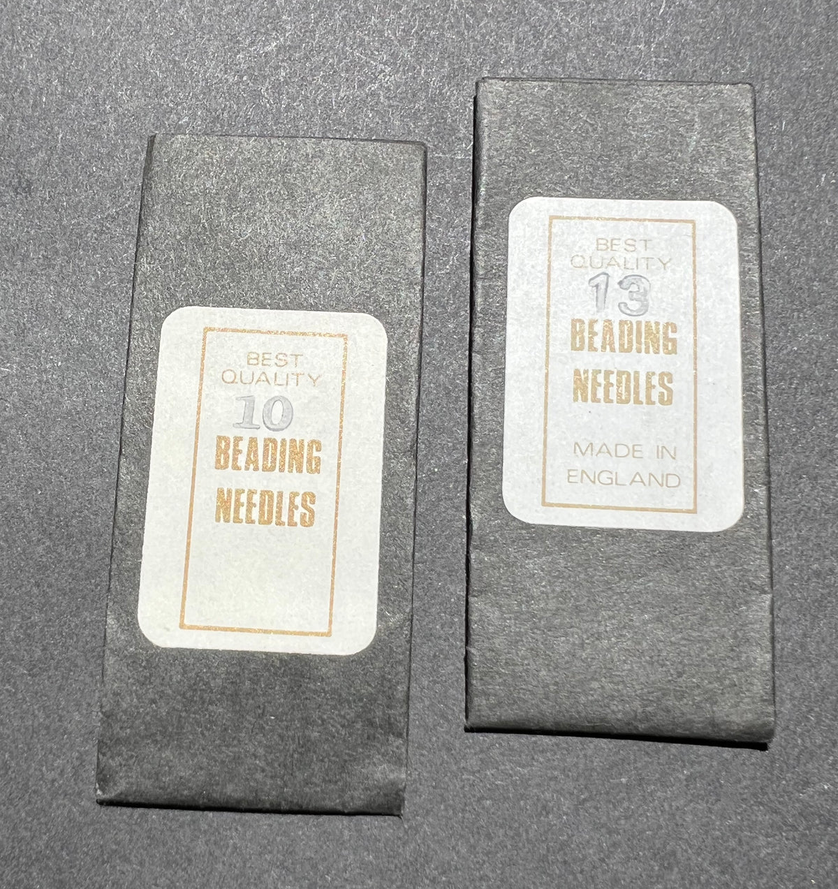 Vintage Packet of 25 Beading  Needles - size 10 or 13